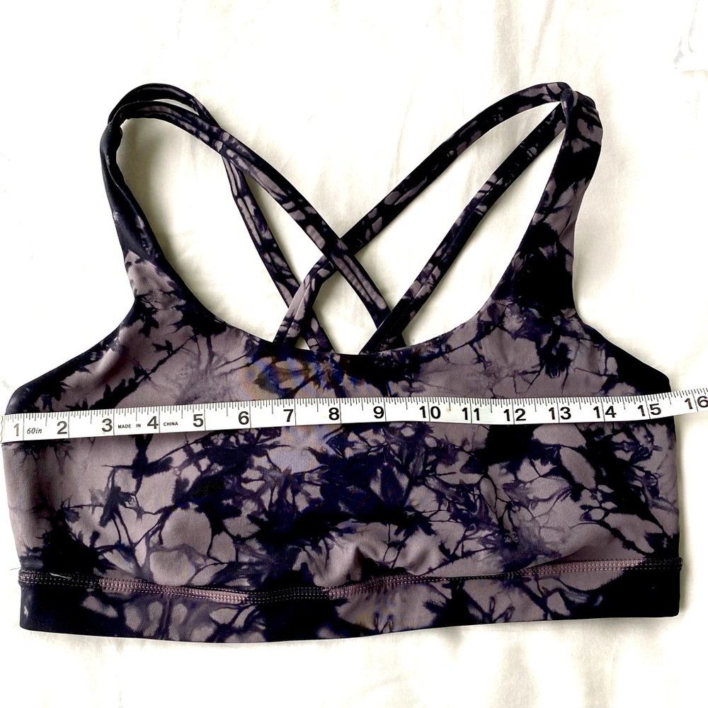 Lululemon Energy Bra size 10 Shibori print.